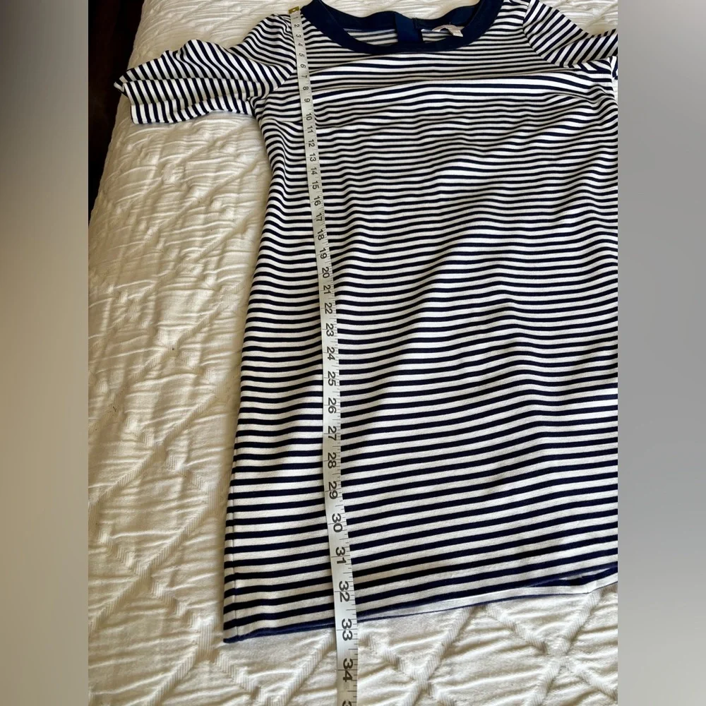 BANANA REPUBLIC WOMENS STRIPE SCOOP NECK SHORT SLEEVE DRESS‎ -- 14
